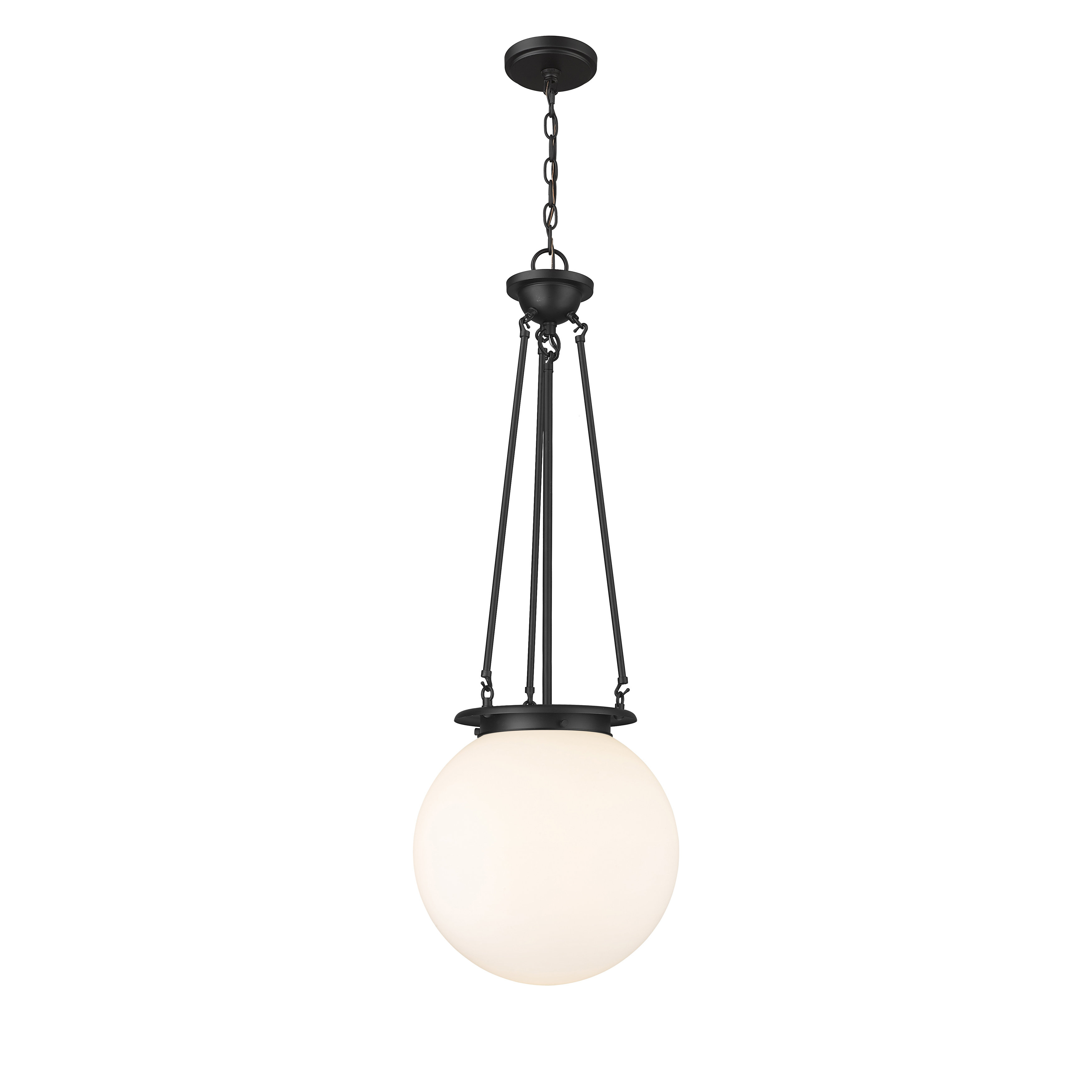 Innovations Lighting Beacon 1 Light 14 Pendant Clear Matte Black